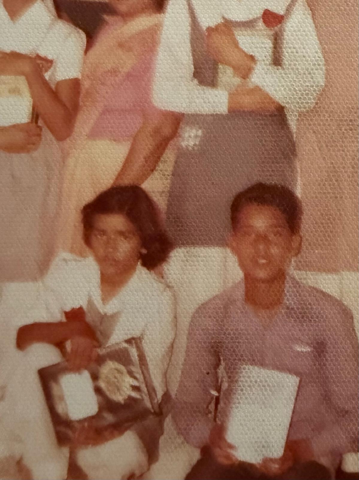 A vintage family photograph